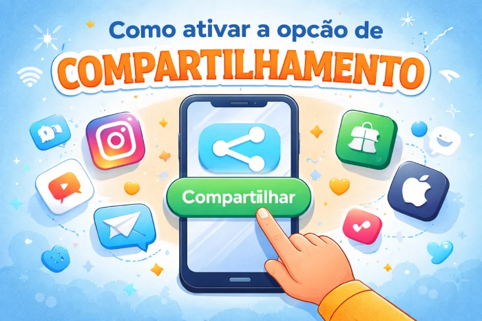 Como ativar a opção de compartilhamento