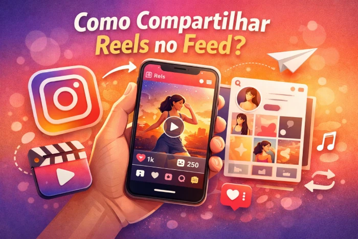 Como compartilhar Reels no feed do Instagram