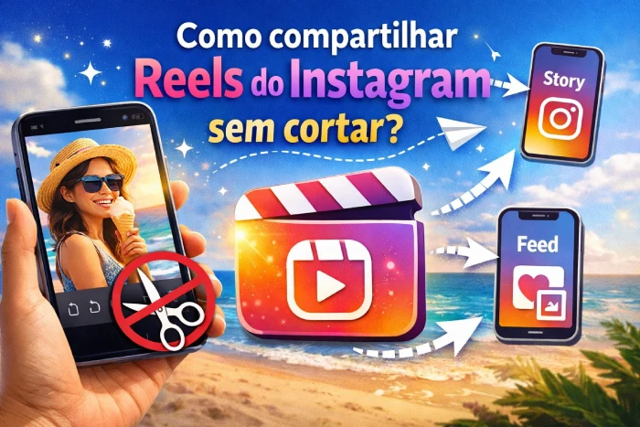 Como compartilhar reels do Instagram sem cortar