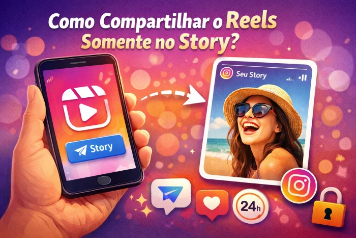Como compartilhar um Reels só no Story