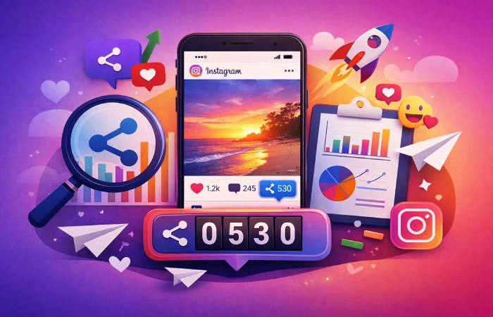 Como contar os compartilhamentos do Instagram