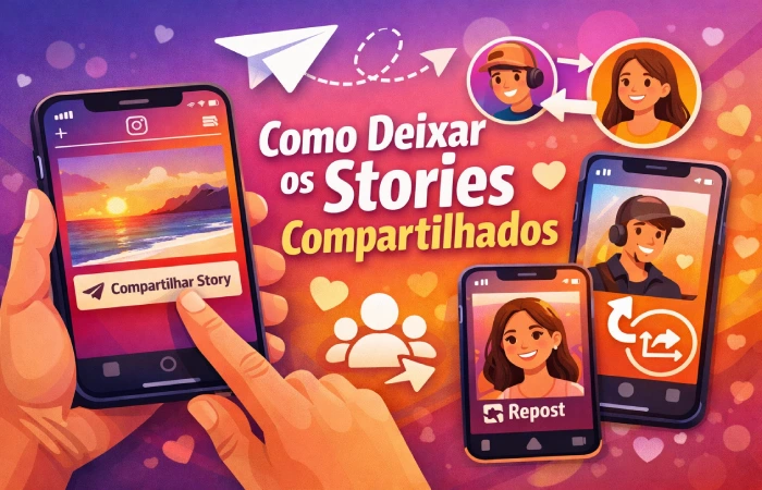 Como deixar os stories compartilhados?