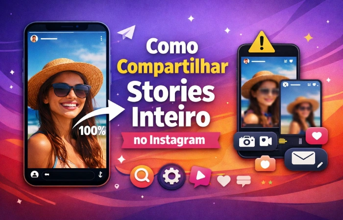 como compartilhar stories inteiro