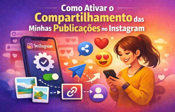 Como ativar compartilhamento das publicações no Instagram