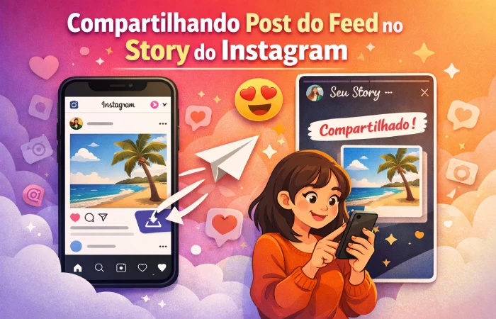 Como compartilhar post do feed no story do Instagram